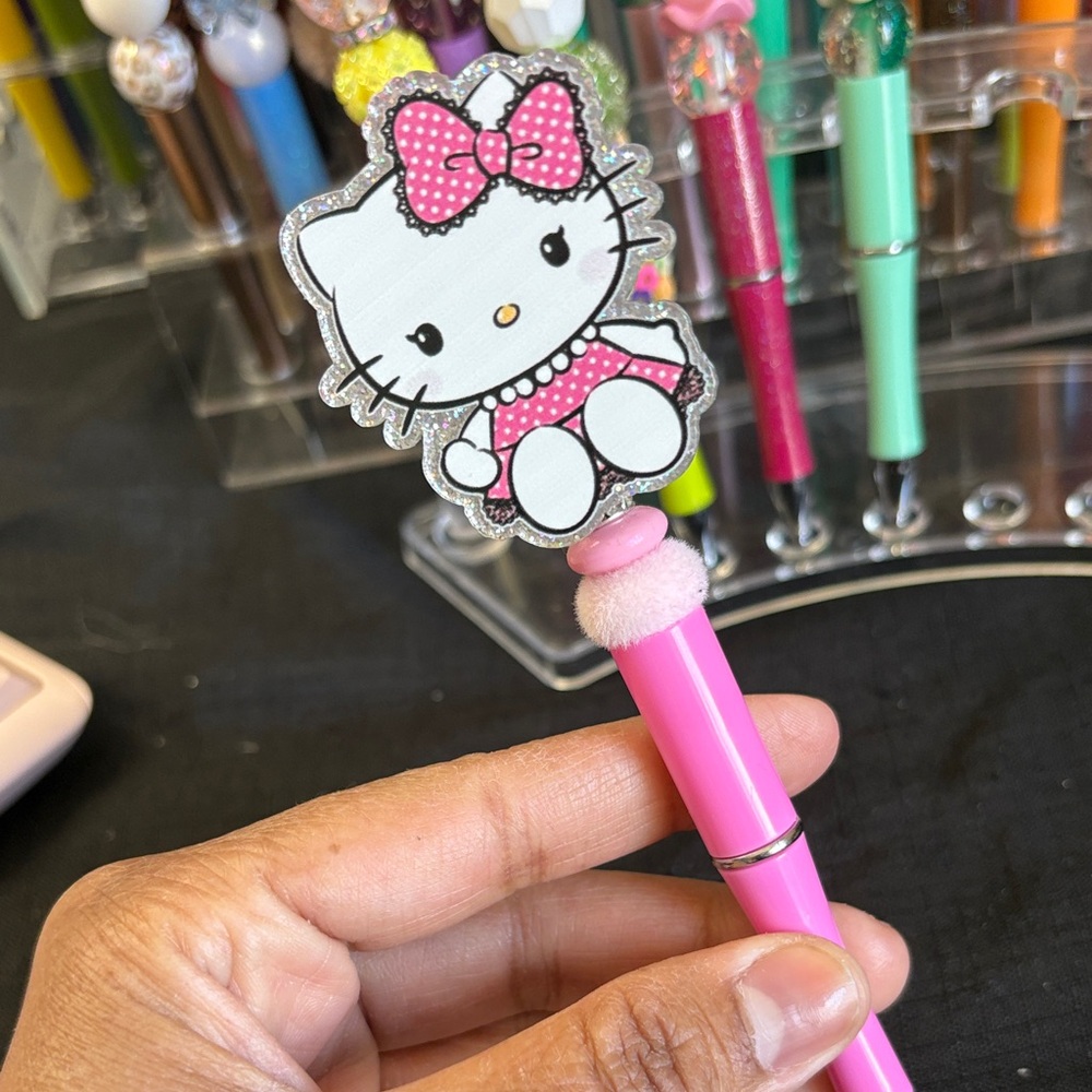 Hello Kitty Pink and White Acrylic Pen